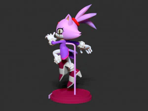 blaze the cat - sonic fanart 3D Print Model
