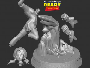 Videl - dragon ball fanart 3D Print Model