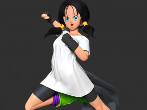 Videl - dragon ball fanart 3D प्रिंट मॉडल