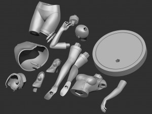nurse 3D-printmodel