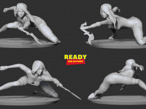 psylocke fanart Modelo de impresión 3D