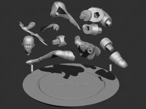 psylocke fanart 3D Print Model