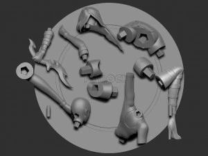 psylocke fanart 3D Print Model