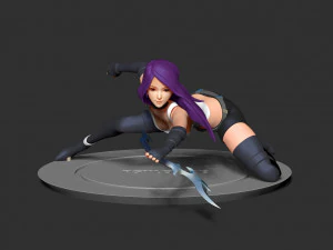 psylocke fanart 3D Print Model