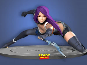 psylocke fanart 3D Print Model