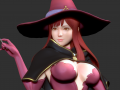the witch takes off the broom 3D 프린트 모델