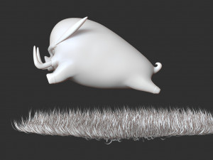 stylized boar 3D Print Model