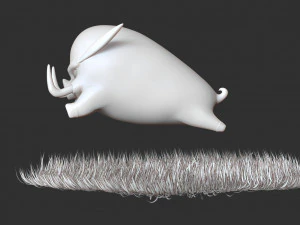 stylized boar 3D Print Model