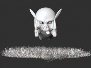 stylized boar 3D Print Model