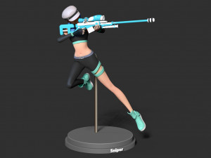 spiner erica - the initial fanart Model Cetak 3D