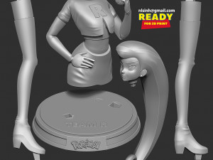Jessie - Pokemon Fanart 3D Принт Модель