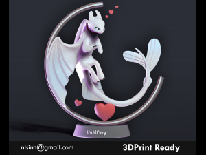 light fury dragon 3D Print Model