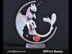 dragon de fureur l&eacute;g&egrave;re Modèles 3D en vedette
