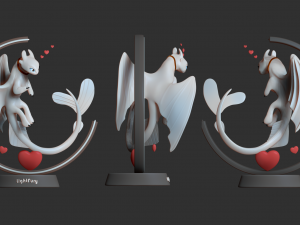 light fury dragon Modèles 3D en vedette