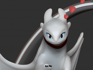 light fury dragon Modèles 3D en vedette