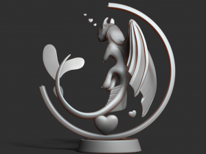 light fury dragon Modèles 3D en vedette