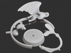 light fury dragon Modèles 3D en vedette