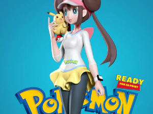 Rosa - Pokemon Masters Fanart 3D Принт Модель