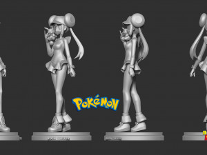 rosa - pokemon masters fanart Modèles 3D en vedette