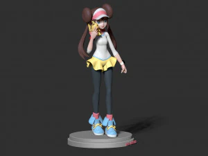 rosa - pokemon masters fanart 3D Print Model