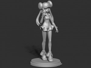 rosa - pokemon masters fanart Modèles 3D en vedette