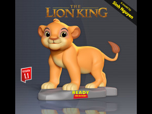 Young Simba Modelo de impresión 3D