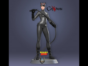stylized catwoman 3D Print Model