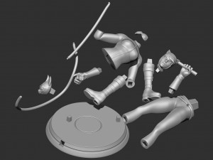 stylized catwoman 3D प्रिंट मॉडल