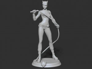 stylized catwoman 3D Print Model