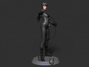stylized catwoman 3D Print Model