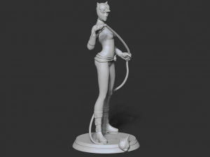 stylized catwoman 3D Print Model