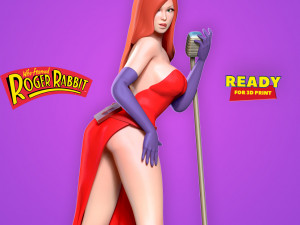 jessica rabbit 3D Baskı Modeli