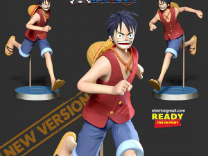 Luffy running 3D Print Model