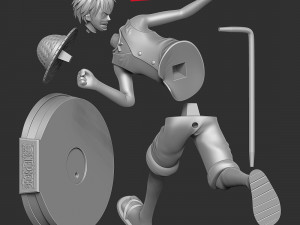 Luffy running 3D 프린트 모델