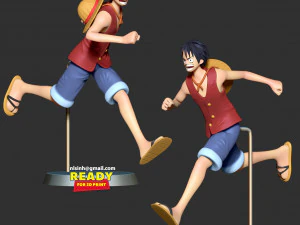 Luffy running 3D Print Model