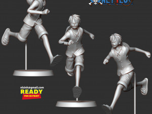 Luffy running 3D 프린트 모델