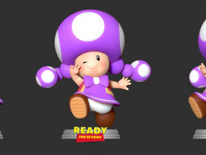 toadette - super mario fanart 3D Print Model