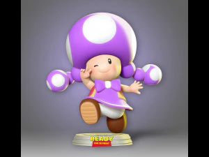 toadette - super mario fanart Modello di stampa 3D