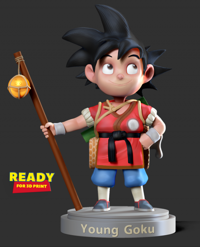 son goku 3D-Druckmodell .c4d .max .obj .3ds .fbx .stl .blend 