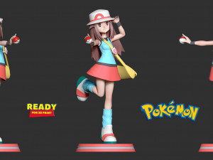 Leaf - pokemon trainer Model Cetak 3D