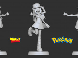 Leaf - pokemon trainer Model Cetak 3D