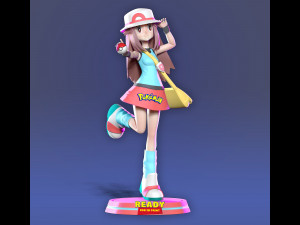 Leaf - pokemon trainer Model Cetak 3D