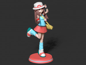 Leaf - pokemon trainer Model Cetak 3D
