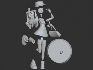 Leaf - pokemon trainer Model Cetak 3D