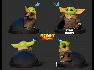 baby yoda - star wars fanart 3D 打印模型