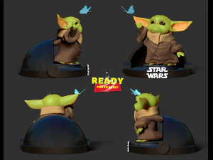 baby yoda - star wars fanart 3D Print Model