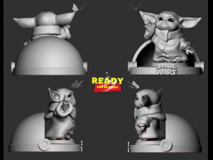 baby yoda - star wars fanart 3D 打印模型