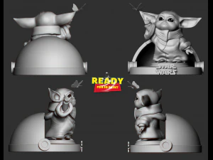 baby yoda - star wars fanart 3D Print Model