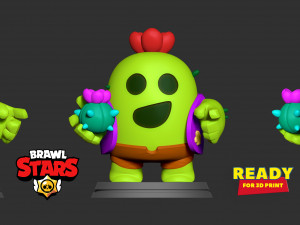 spike - brawl stars fanart 3D प्रिंट मॉडल