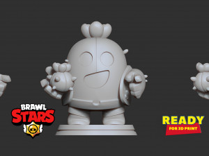 spike - brawl stars fanart 3D प्रिंट मॉडल